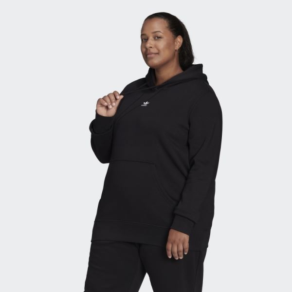 Adicolor Essentials Hoodie (Plus Size) Black Adidas