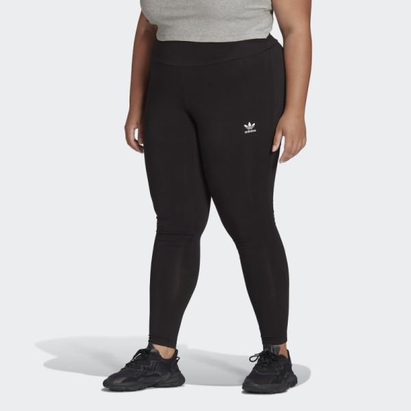 Black Adicolor Essentials Tights (Plus Size) Adidas