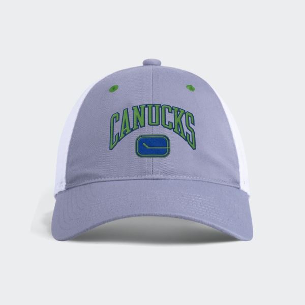 Canucks Slouch Trucker Hat Grey Adidas