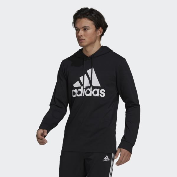 Essentials Logo Hoodie Black Adidas