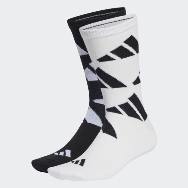 AEROREADY Crew Logo Brand Love Socks 2 Pairs White Adidas