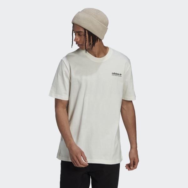 Adidas Adventure Mountain Back T-Shirt White Hot