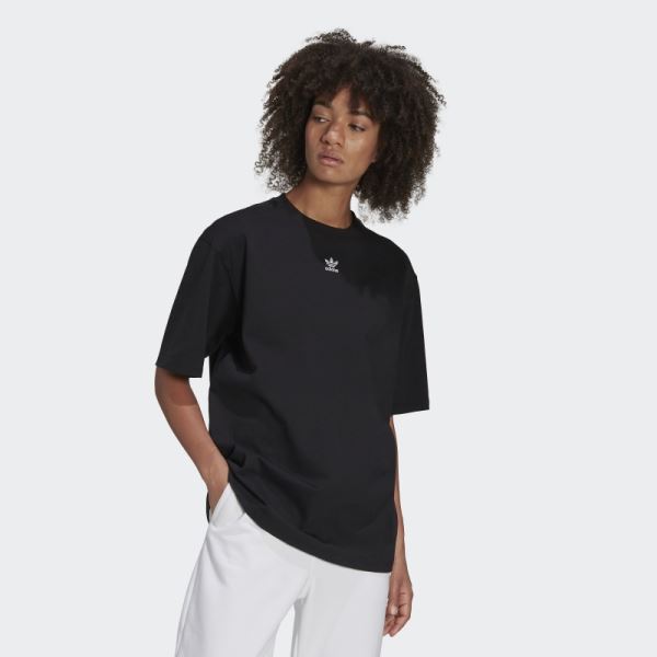 Black Adicolor Essentials Tee Adidas