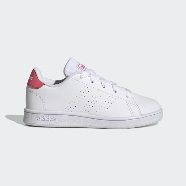 White Advantage Lifestyle Court Lace Shoes Adidas