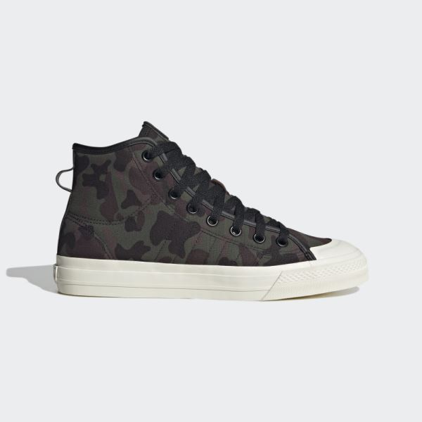 Olive Adidas Nizza Hi RF Shoes