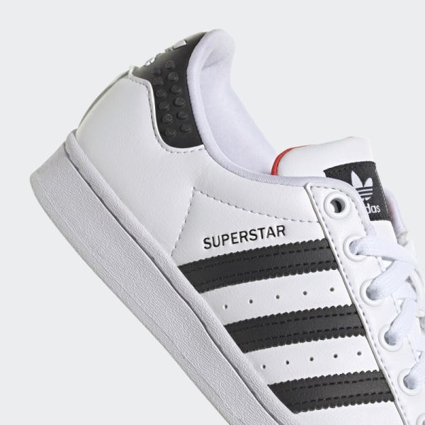 White Fashion Adidas x LEGO Superstar Shoes