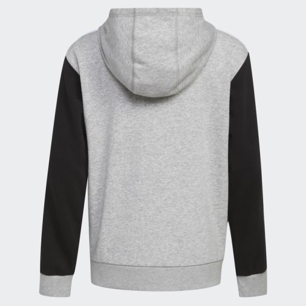 Medium Grey Adidas CLRBLK HOOD FT JKT