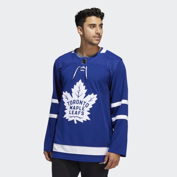 Adidas Royal 08 Ccm-Sld Maple Leafs Home Authentic Jersey