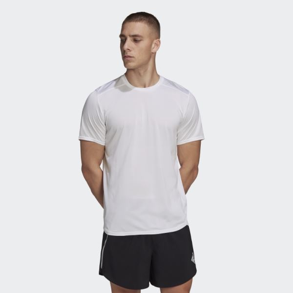 White Adidas Designed 4 Running Tee