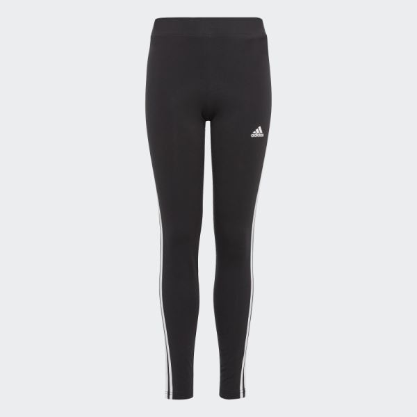 Adidas Essentials 3-Stripes Cotton Tights White