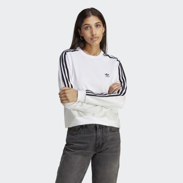 Adidas Adicolor Classics Long Sleeve Tee White