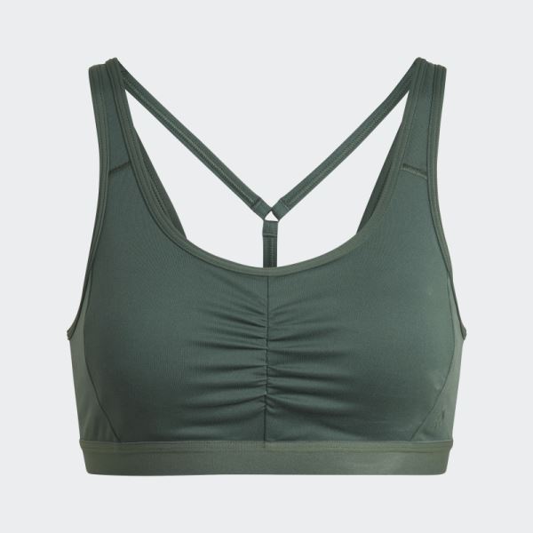 Adidas Coreessentials Medium-Support Bra Green Oxide