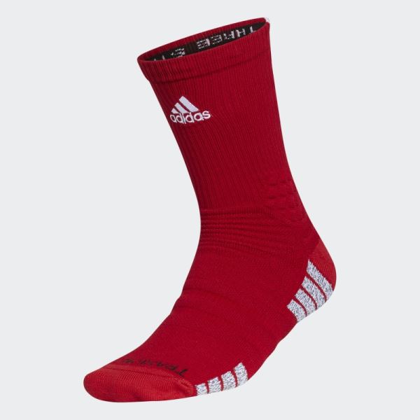 Burgundy Creator 365 Crew Socks Adidas