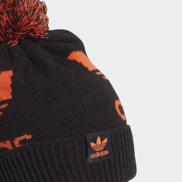 Adidas Black Adicolor Archive Bobble Beanie