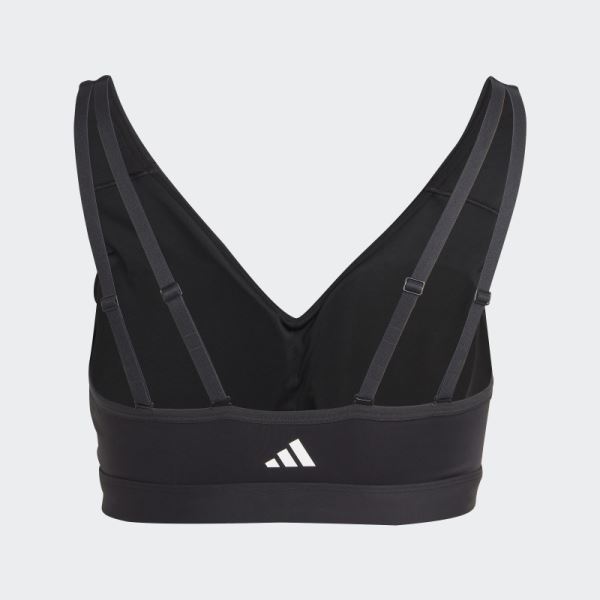 Adidas Black Training Light-Support Bra (Plus Size)