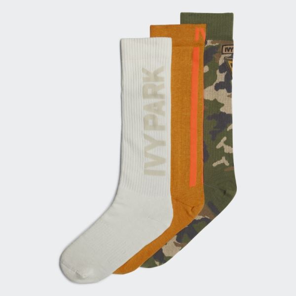 Crew Socks (3 Pairs) Focus Orange Adidas