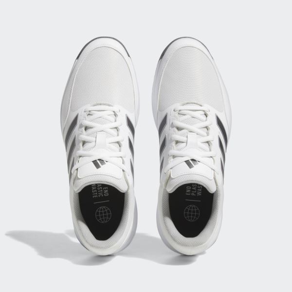 Adidas White Tech Response 3.0 Golf Shoes