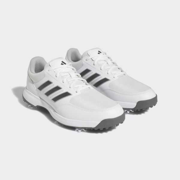 Adidas White Tech Response 3.0 Golf Shoes