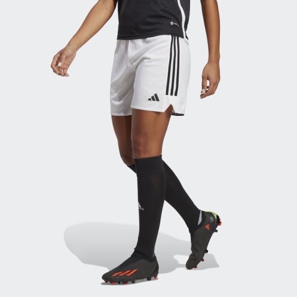 Adidas White Tiro 23 League Long-Length Shorts