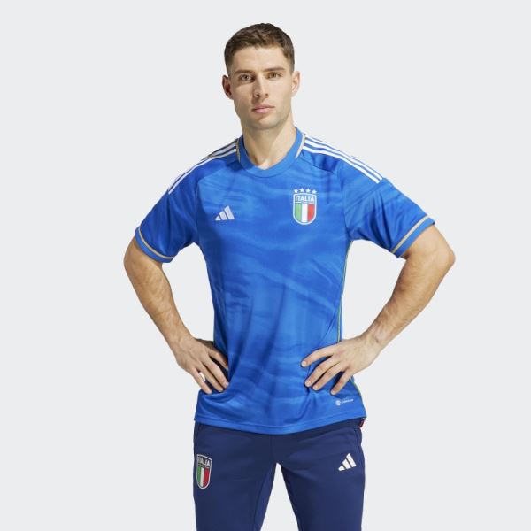 Blue Italy 23 Home Jersey Adidas Fashion