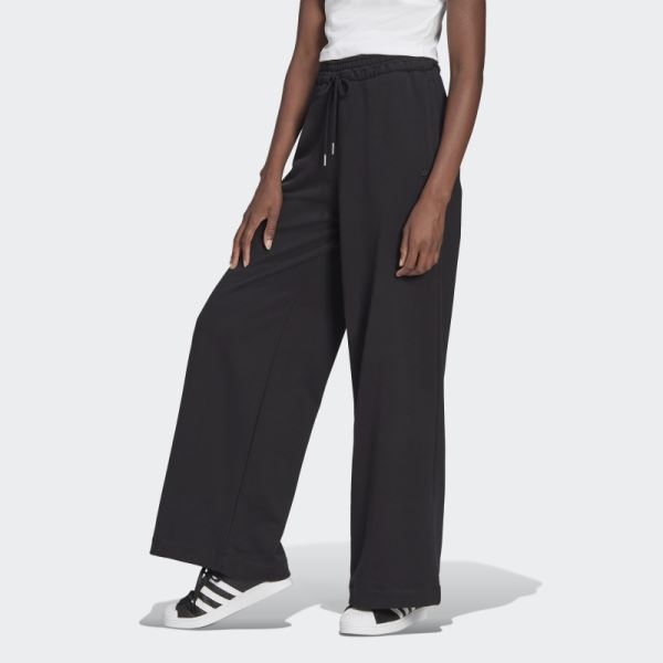 Adidas Adicolor Wide Leg Joggers Black