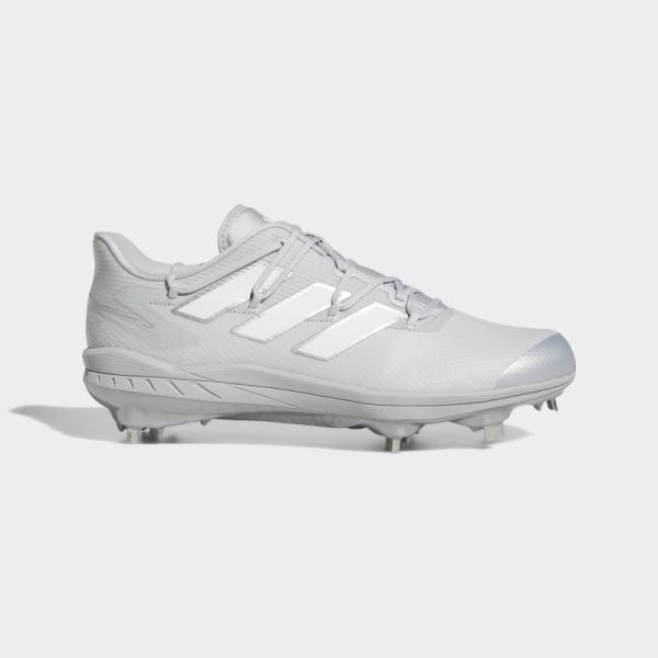 Light Grey Adidas Adizero Afterburner 8 Cleats