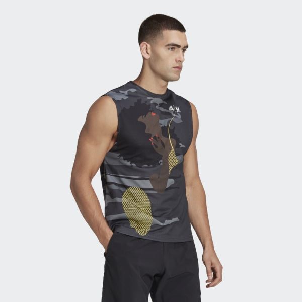 Carbon Tennis New York Sleeveless Tee (Gender Neutral) Adidas