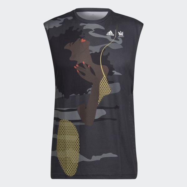 Carbon Tennis New York Sleeveless Tee (Gender Neutral) Adidas