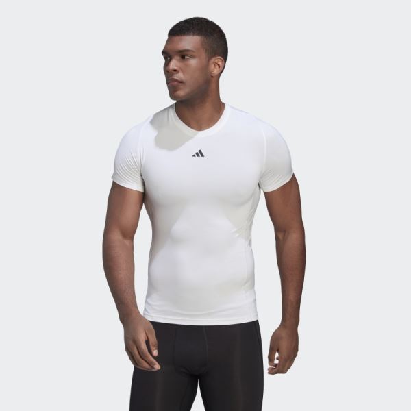 Techfit Training Tee Adidas White