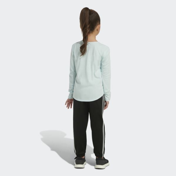 Blue Long Sleeve Scoop Neck 23 Tee Adidas