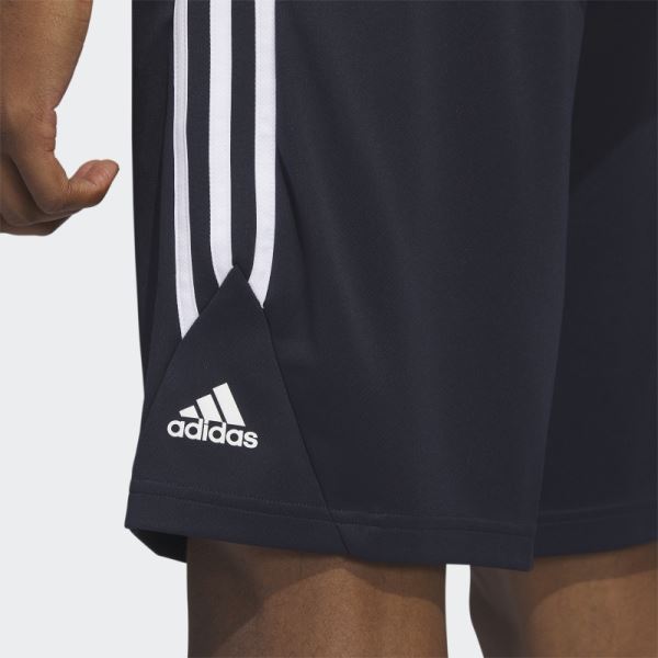 Adidas Legends 3-Stripes Basketball Shorts Hot Ink