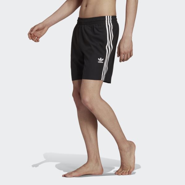 Adicolor Classics 3-Stripes Swim Shorts Black Adidas