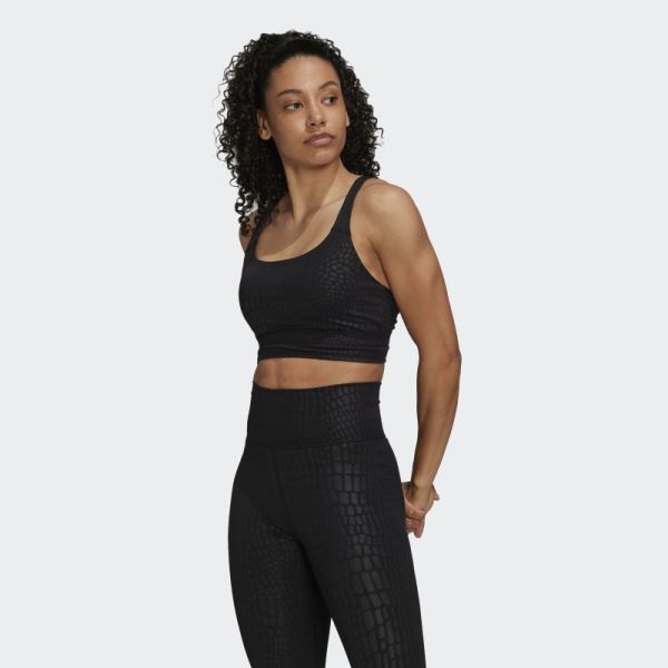 Powerimpact Training Medium-Support Longline Bra Black Adidas