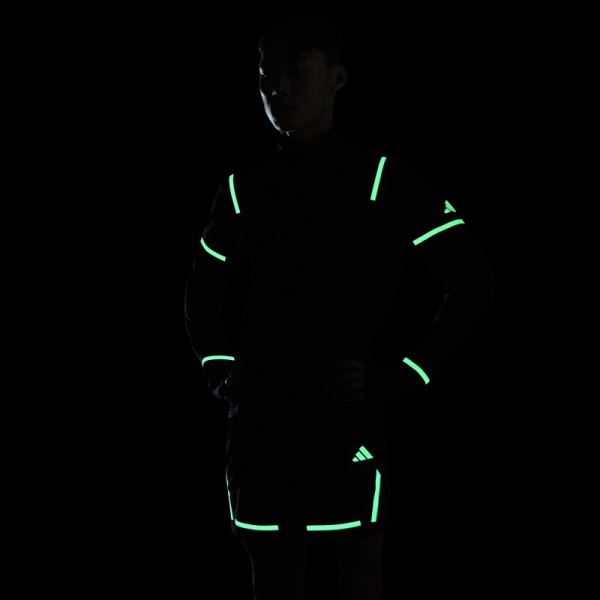 X-City Reflect At Night 1/2 Zip Top Black Adidas