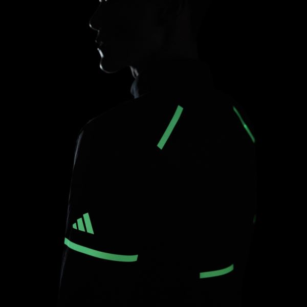 X-City Reflect At Night 1/2 Zip Top Black Adidas