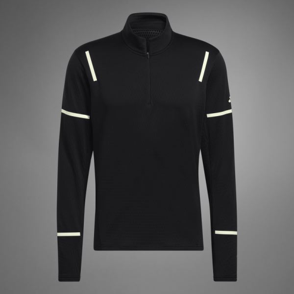 X-City Reflect At Night 1/2 Zip Top Black Adidas