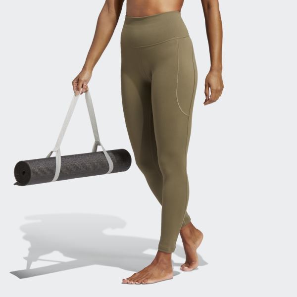 Adidas Yoga Studio 7/8 Leggings Olive