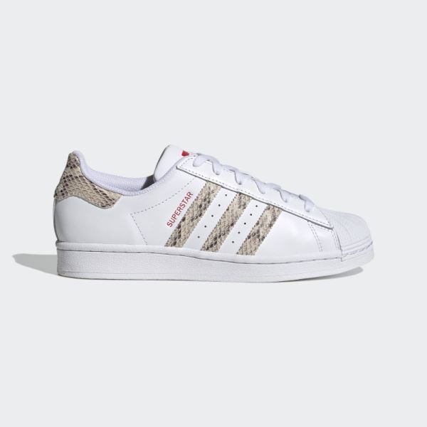 Scarlet Adidas Superstar Shoes