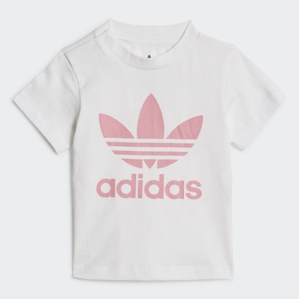 Trefoil Shorts Tee Set Adidas White