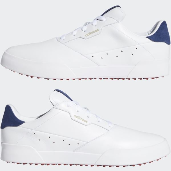 Adicross Retro Golf Shoes White Adidas