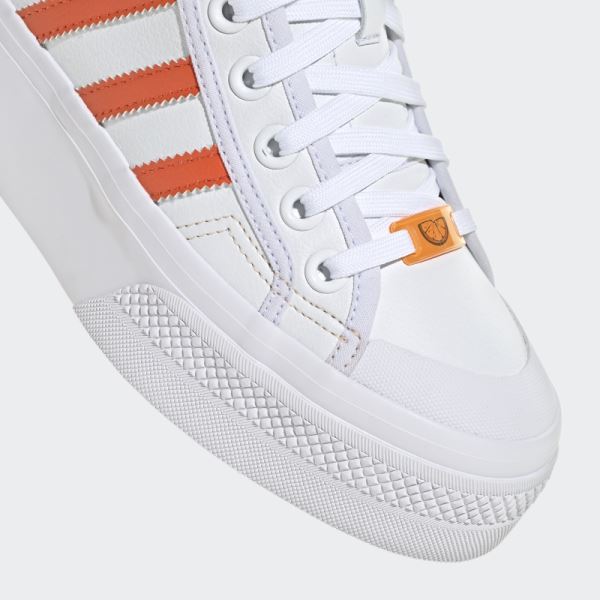 Adidas Nizza Platform Mid Vegan Shoes White