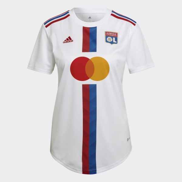 White Olympique Lyonnais 22/23 Home Jersey Adidas Fashion