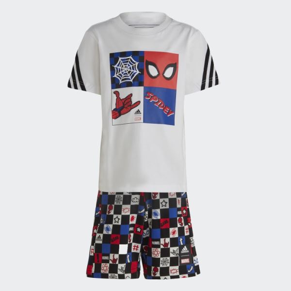 Adidas x Marvel Spider-Man Tee Set White