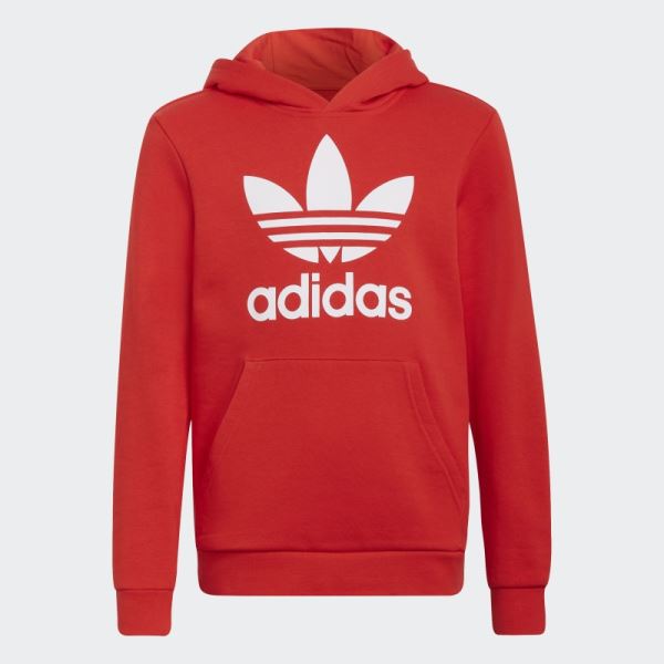 Fashion Adidas Trefoil Hoodie White