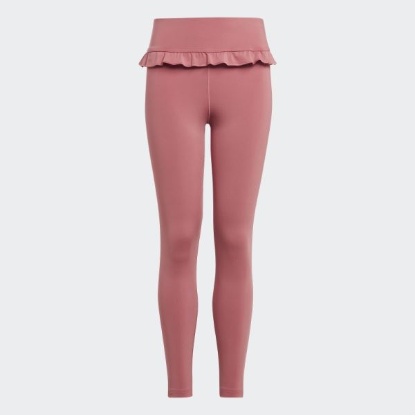 Pink Adidas Yoga AEROREADY High-Rise 7/8 Tights