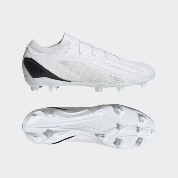 Adidas White X Speedportal.3 Firm Ground Cleats