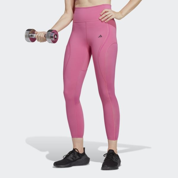 Fuchsia Tailored HIIT Luxe Training Leggings Adidas