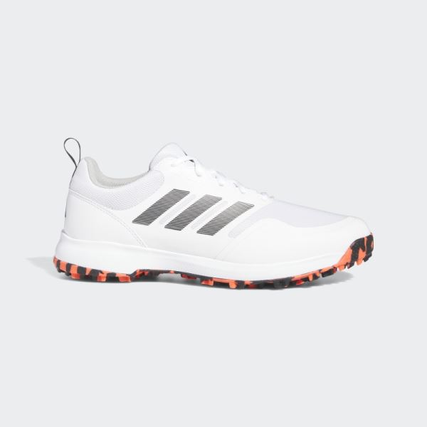 Adidas White Tech Response SL 3.0 Wide Golf Shoes