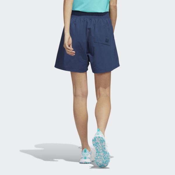 Navy Go-To Pleated Shorts Adidas