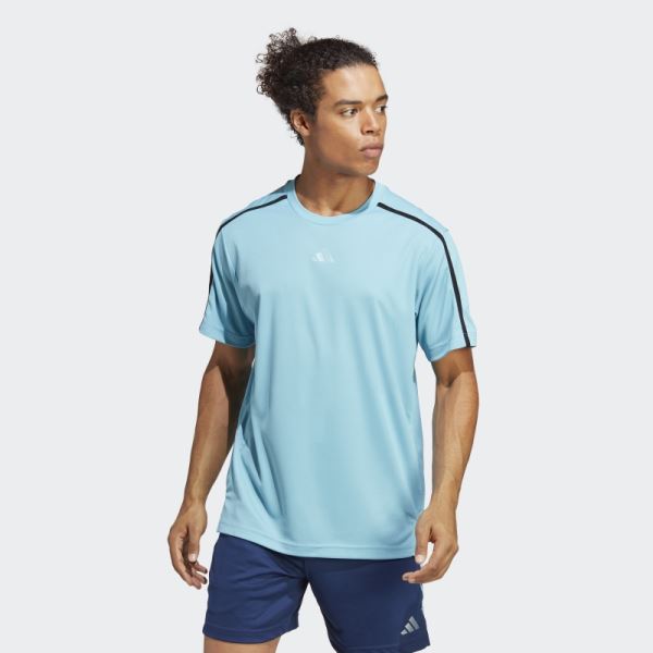 Adidas Blue Workout Base Tee